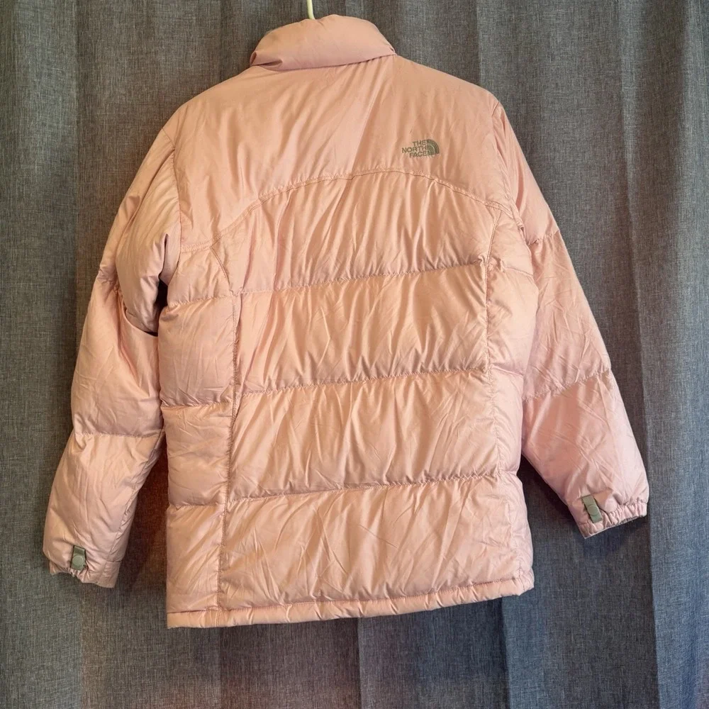 North Face Womens Pink XL 96 Retro Nuptse Puffer Jacket Goose Down Vintage Coat - Picture 3 of 7
